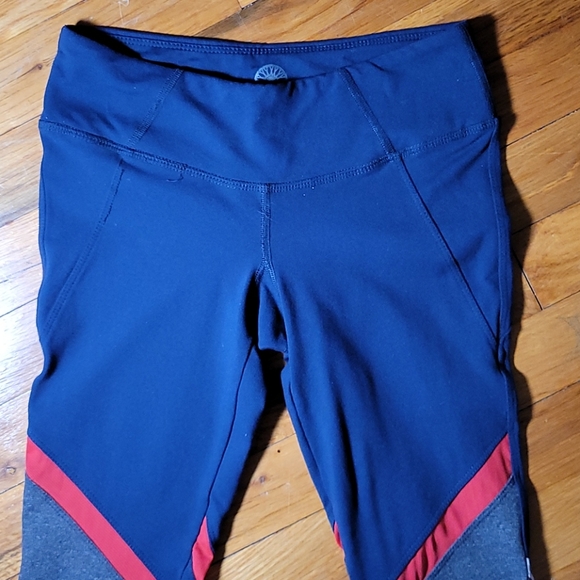 Soulcycle spell out grau blue cropped leggings xs - Picture 2 of 13